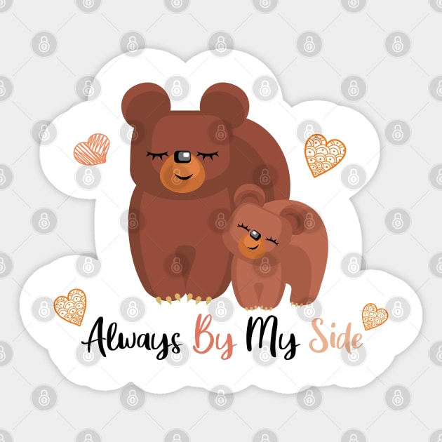 Mother's Day Bears Sticker by Royal7Arts